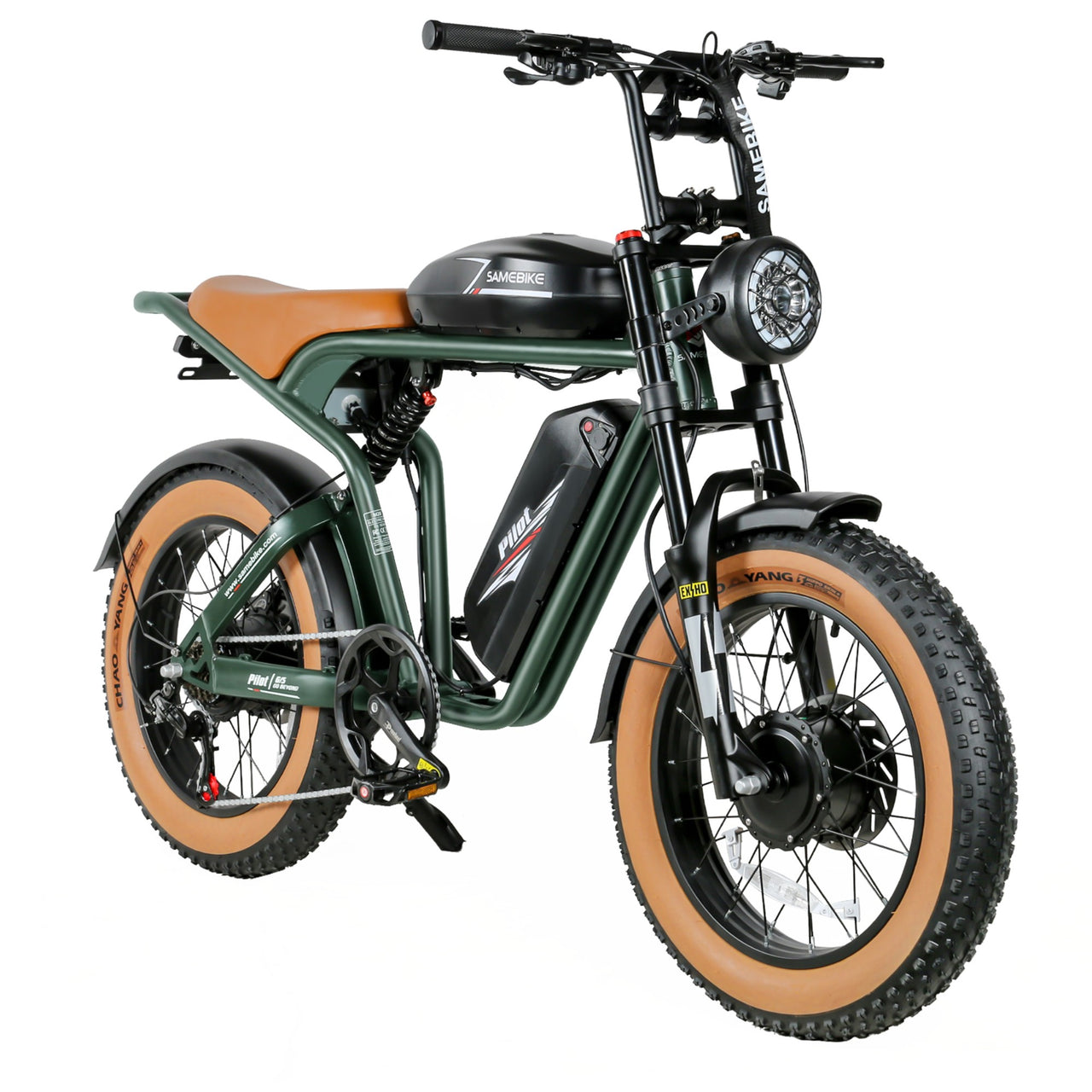 Samebike Pilot M20 SR Electric Dirt Bike, Green