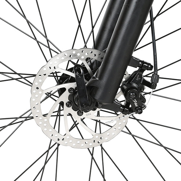 Mechanical disc brakes provide superior braking performance and durability,which guarantee a safety riding.