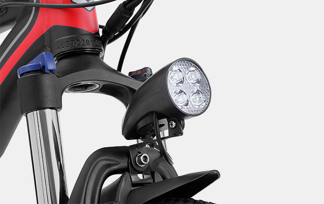 5W high-brightness headlight: Everything is clearly within 2m, guarantee your safety while riding at night.