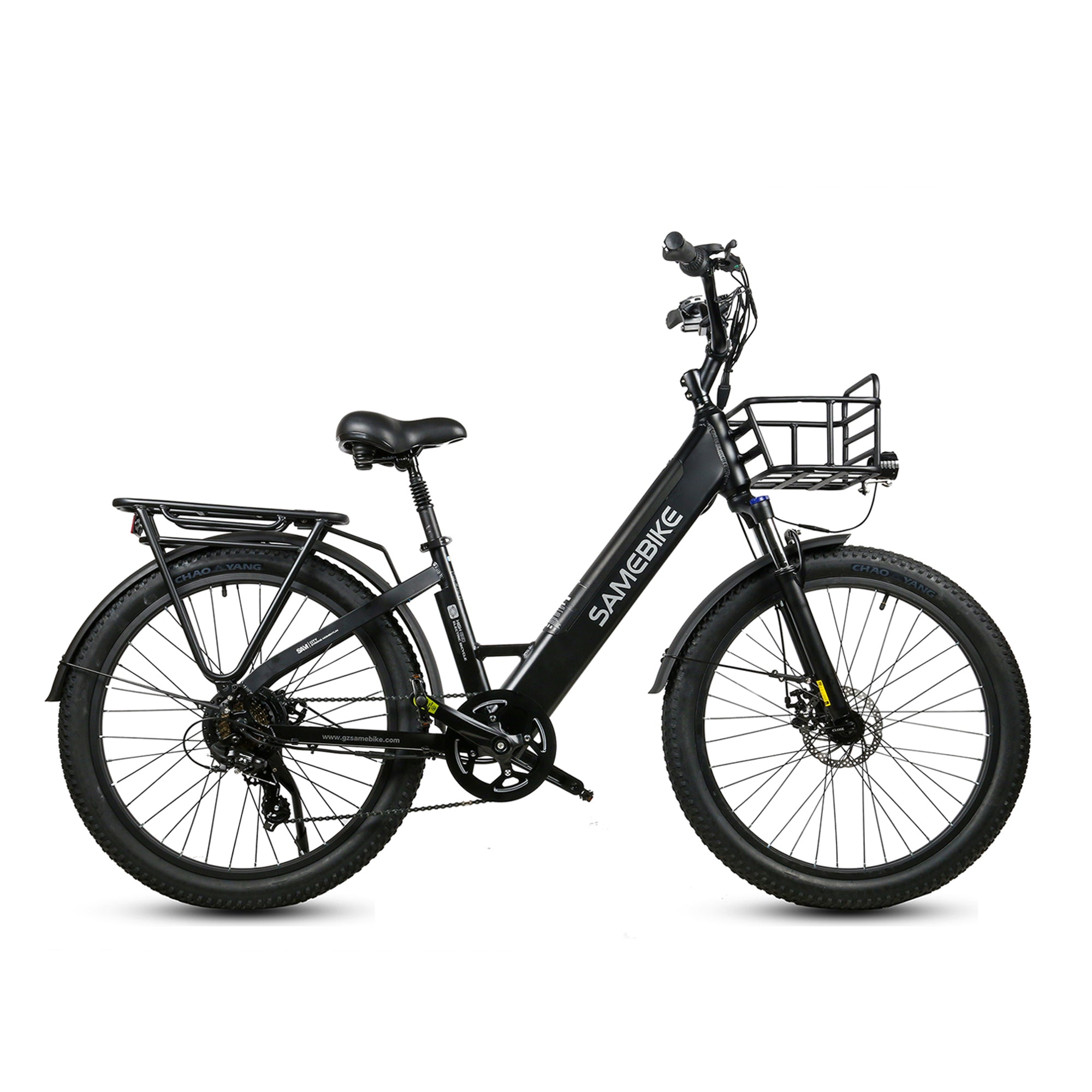 Samebike RS-A01 Cruiser Electric Bike, Black