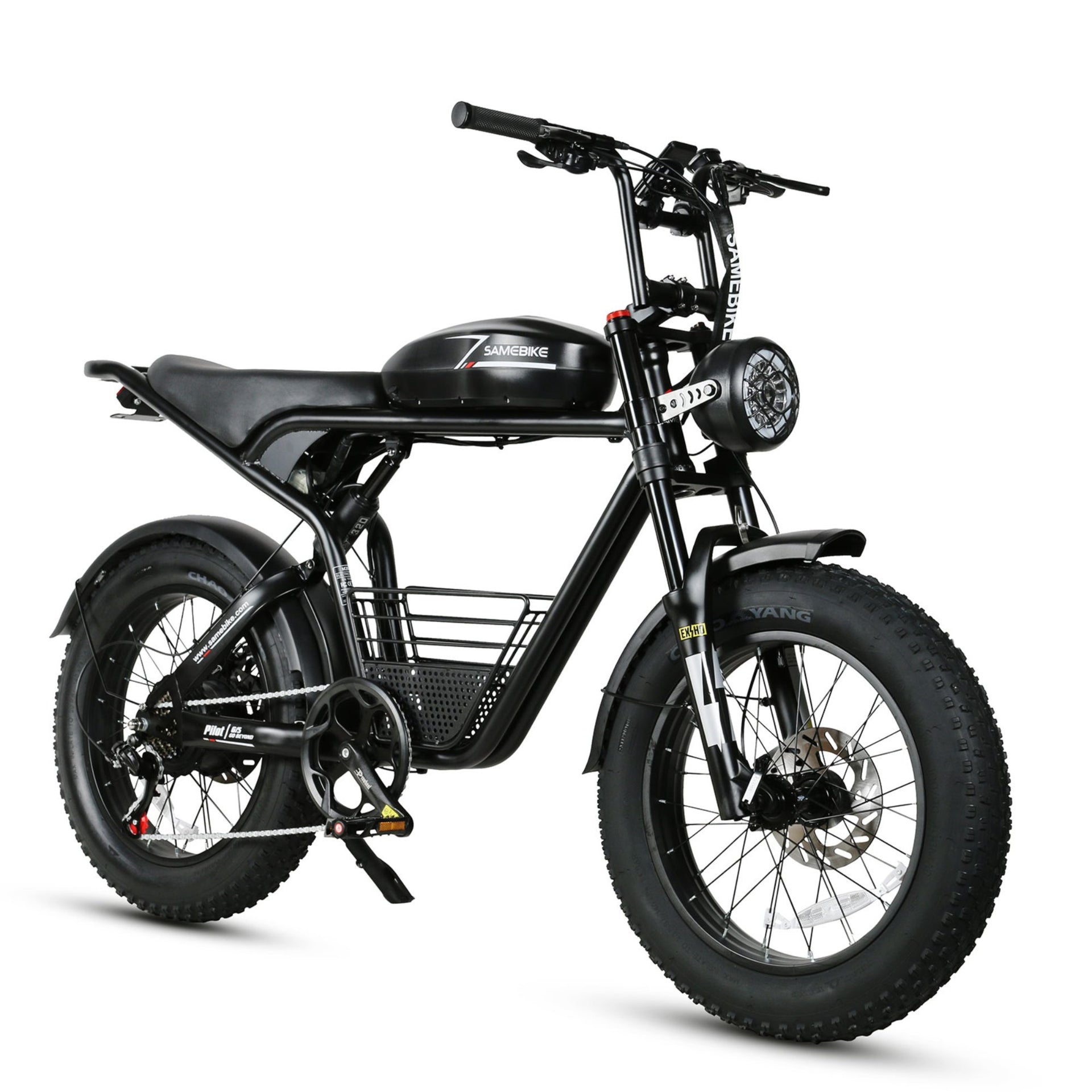 Electric Dirt Bike for Adult 1,000W Full-Suspension - SAMEBIKE Pilot, Black